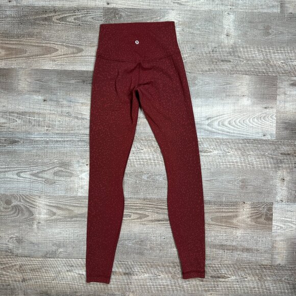 Lululemon Align Pant 28" *Engineer Print City Camo Chianti Multi Align Pant Sz 4 - Picture 2 of 9